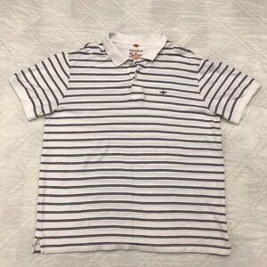Dockers black striped‎ Polo shirt Large